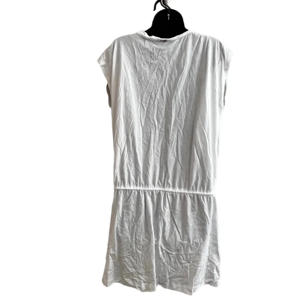 Tommy Hilfiger Women's white Printed Tie-Waist V-Neck Swim Dress Cover-Up S/Med - Picture 2 of 3